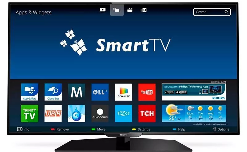 Просмотр телевидения через приложение Smart TV