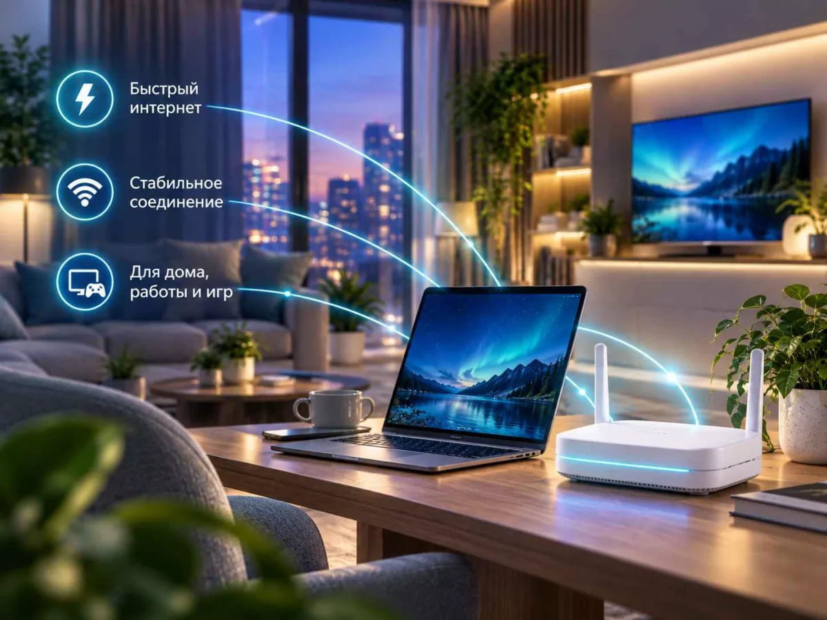 Домашний интернет и Wi‑Fi для квартиры