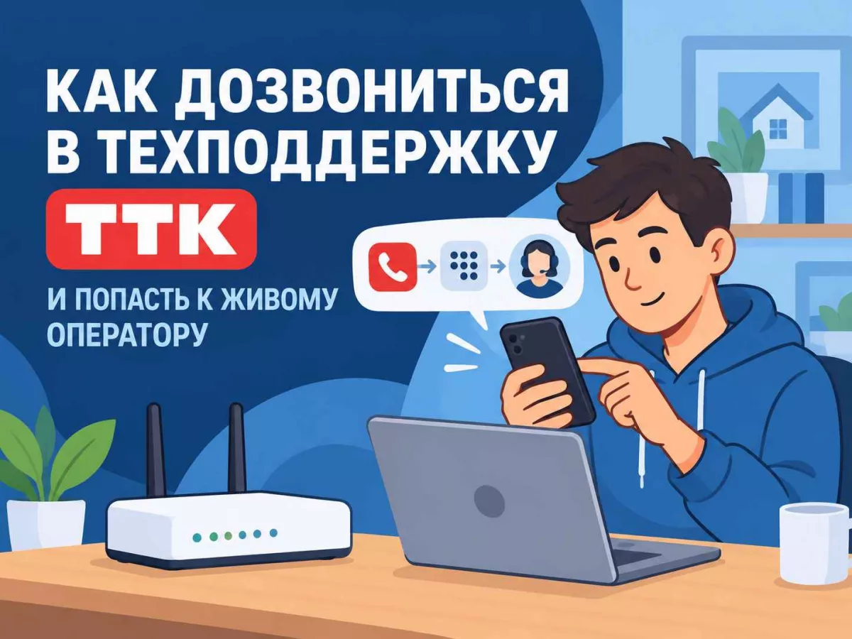 Как дозвониться в техподдержку ТТК и попасть к живому оператору