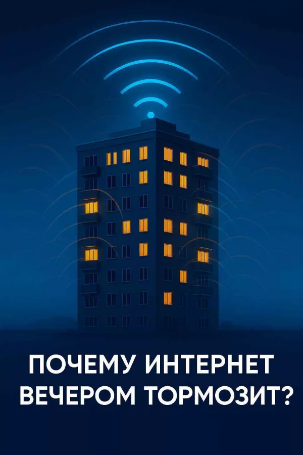 Интернет вечером тормозит